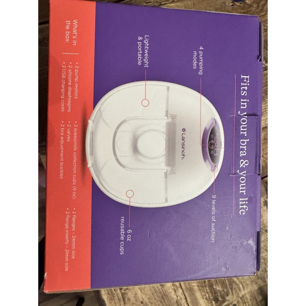 Lansinoh Discreet Duo Wearable Breast Pump 2 Hands Free NEW Sealed